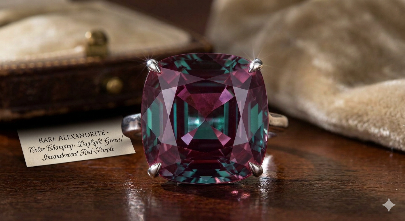Alexandrite — 4.6 Carat Chameleon Stone from Ural Mountains